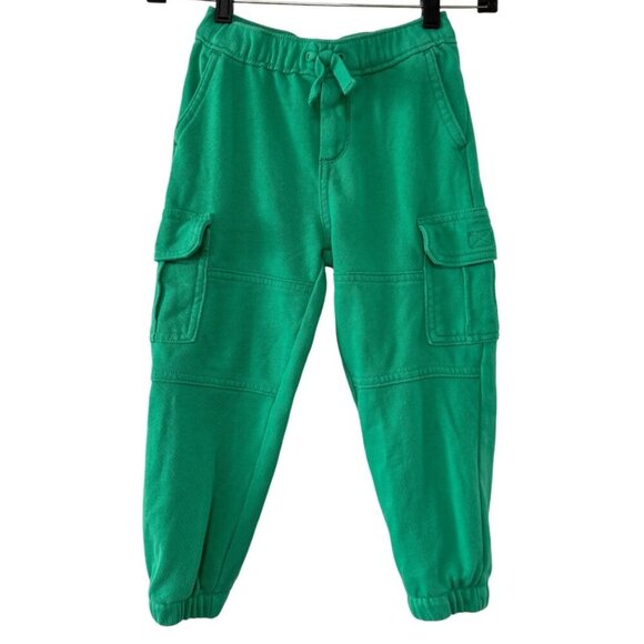 Boys‎ Unisex Gymboree Kelly Green Cargo Jogger Pants Sweatpants Toddler 4T - Picture 1 of 6